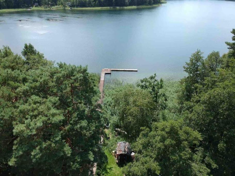 Haus Wilma Gruene Idylle Im Wald Direkt Am See Wendisch Rietz Exterior photo